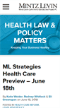Mobile Screenshot of healthlawpolicymatters.com
