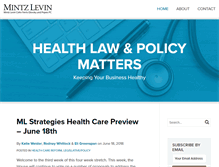 Tablet Screenshot of healthlawpolicymatters.com